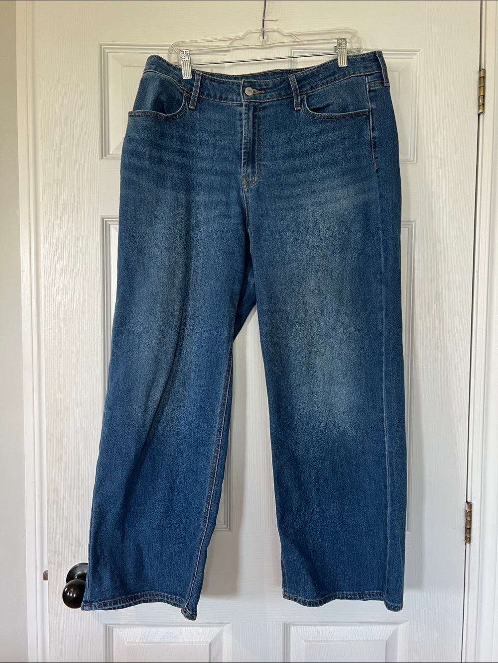 Old Navy Women's Medium Blue Wide-Leg Jeans